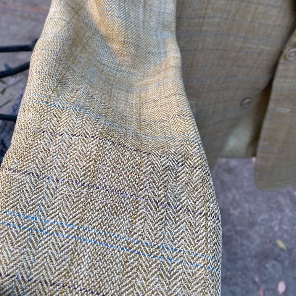 VTG Valentino Uomo🇮🇹Tweeded Silk/Linen/Wool Coat 40S - Picture 15 of 16